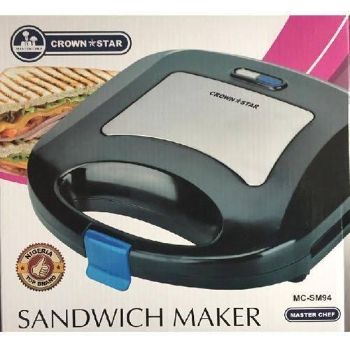 MASTERCHEF/ CROWN STAR SANDWICH MAKER SM5000 ASS